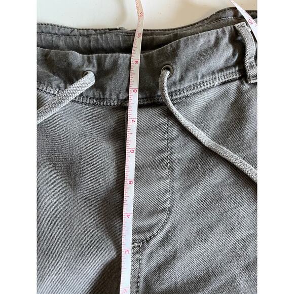 James Perse Women’s Drawstring Denim Jogger Pants Sz 4 US Large Minimalist Gray - Picture 11 of 12